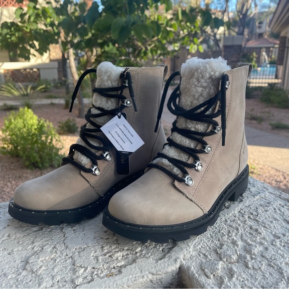 lennox shearling booties